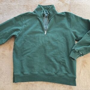 Brandy Melville Forest Green Quarter Zip Sweater